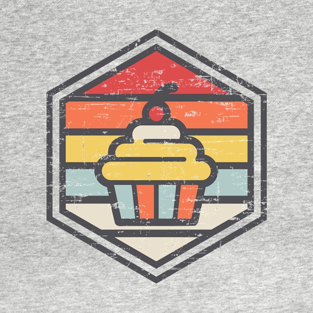 Retro Badge Cupcake Light by rojakdesigns